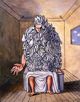 giorgio de chirico, Il Meditatore, 1971, Collezione Fondazione Giorgio e Isa de Chirico, Roma 